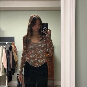 Floral Long Sleeve Top